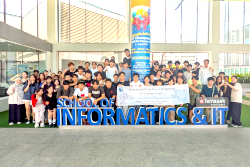 シンガポール研修旅行(テマセクポリテクニク(TP)集合写真１)