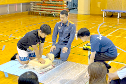 八代キャンパスにて、救急救命講習